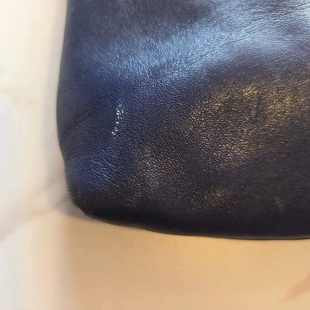 Giani Bernini Navy Leather Clutch